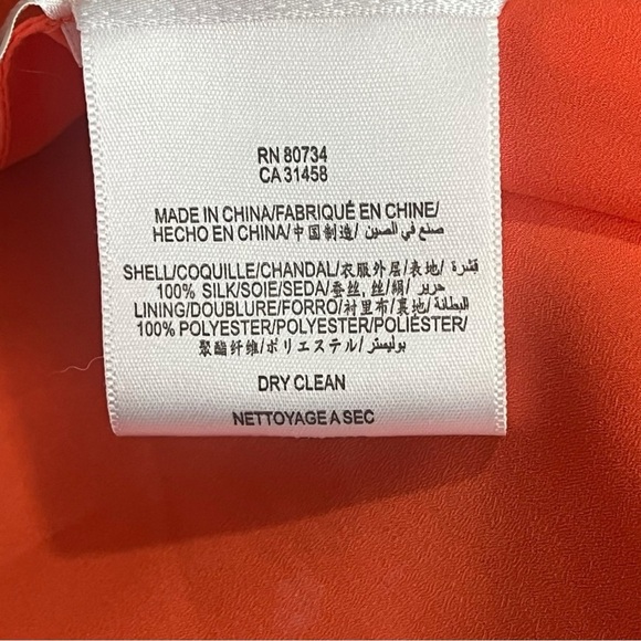 BCBGMaxazria Amber Melon Strapless Chiffon Maxi Dress sz 6 - Picture 4 of 15